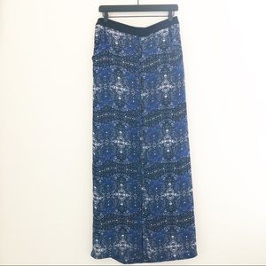 A.L.C Blue Maxi Silk Skirt size 2